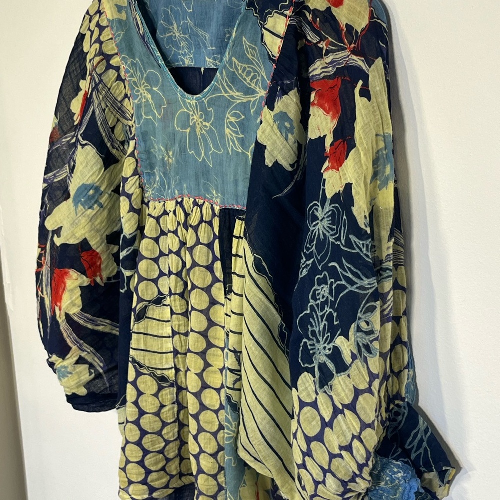 Floral Patchwork Blouse - Multicolor - image 2